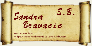 Sandra Bravačić vizit kartica